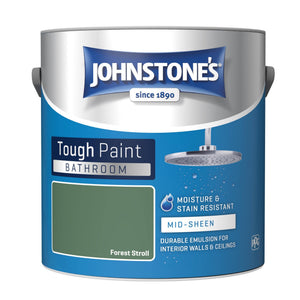 Forest Stroll Soft Sheen Emulsion - Johnstones Bathroom Mid Sheen Wall and Ceiling Paint