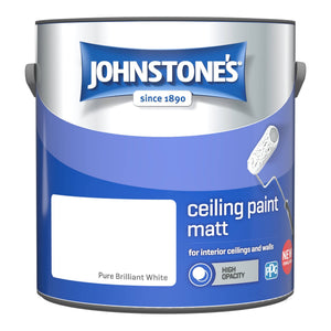 Brilliant White Matt Emulsion - Johnstones Flexible Ceiling Paint