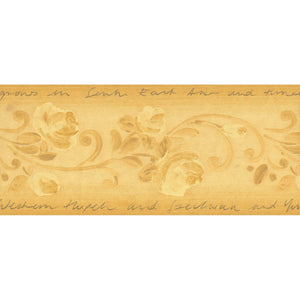 Romantic Rose Trail Yellow Border by Zen H196780