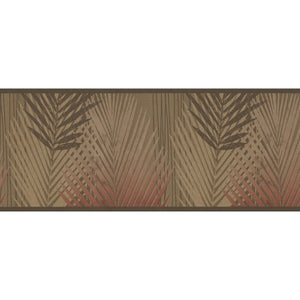 Amazon Palms Brown Self Adhesive Border by Holden K2 22050