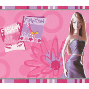Classic Barbie Glamorous Pink Border by Vymura 59-105