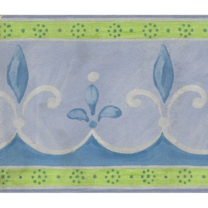 Minette Fleur De Lys Lilac Self Adhesive Border 354451
