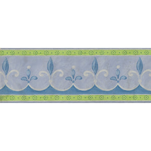 Minette Fleur De Lys Lilac Self Adhesive Border 354451