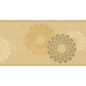 Oriental Blossom Yellow / Bronze Vinyl Border by Fine Decor B0257
