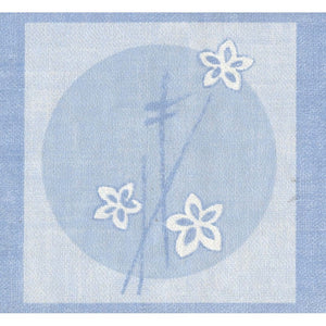 Modern Squares Daisy Blue Border by Holmes 232-41