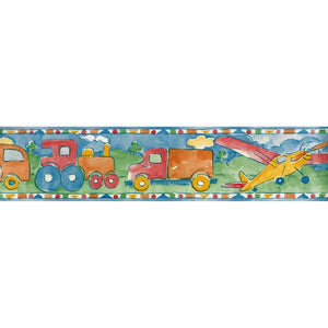 Planes, Trains & Autos Multi Self Adhesive Border by Readyroll 31359