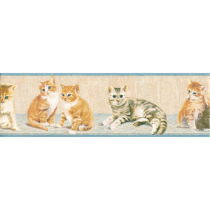 Little Kittens Multi Border by AS Creation 7430-15