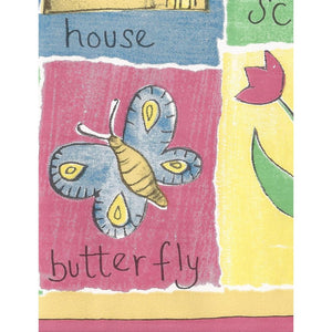Words & Pics Multi Border by Coloroll 708148