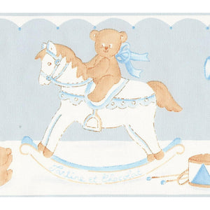 Tartine et Chocolat Teddy Bears Blue Border 57932302