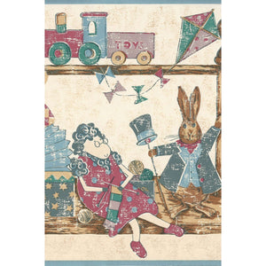 Rhymetime Rascals Blue Wide Border by Mammas & Papas 55089