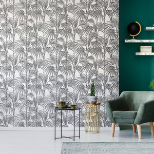 Honolulu-Palm-White-Silver-Glitter-Wallpaper-by-Julien-Macdonald-112084