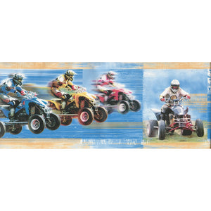 Quad Bike Racers Multicolour Border by AS Creation 6023-12