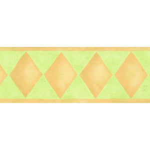 Diamonds Green / Yellow Border by Cirka C3510