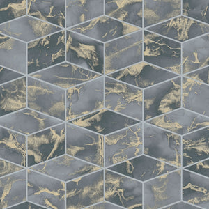 Metropolitan-Stories-Alena-Marble-Cube-Charcoal-Wallpaper-by-AS-Creation-37863-4