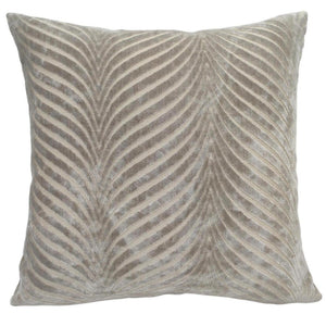 Rada Taupe Textured 56cm Square Cushion from Malini