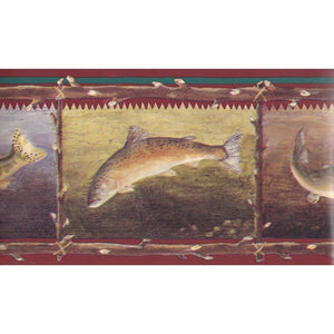 Gentlemans Fish Wallpaper Border By Imperial GR2263