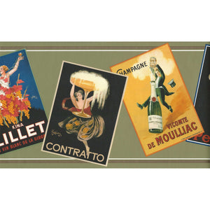 Champagne Popping Green / Gold Border By Imperial 241B63501