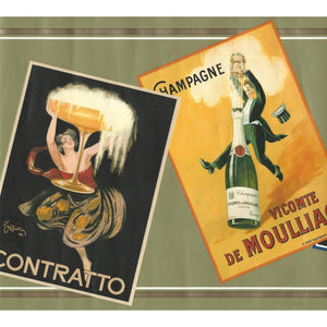 Champagne Popping Green / Gold Border By Imperial 241B63501