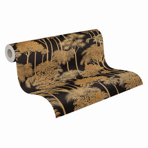 Cuba-II-Palm-Wallpaper-Black-Gold-by-AS-Creation-79162-3