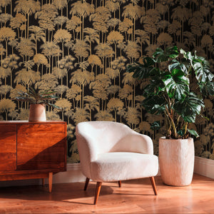 Cuba-II-Palm-Wallpaper-Black-Gold-by-AS-Creation-79162-3