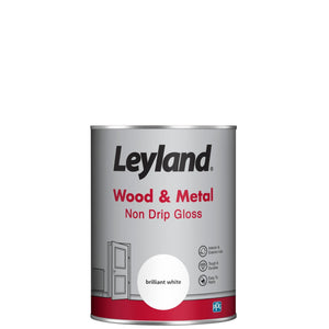Brilliant White Non Drip Gloss - Leyland Wood & Metal Paint