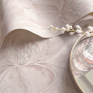 Ortensia Floral Pink Wallpaper by Belgravia Decor GB 33345