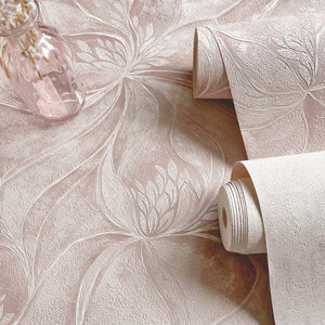 Ortensia Floral Pink Wallpaper by Belgravia Decor GB 33345