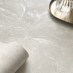 Ortensia Floral Ivory Wallpaper by Belgravia Decor GB 33346