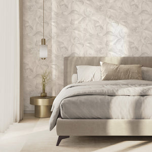 Ortensia Floral Ivory Wallpaper by Belgravia Decor GB 33346