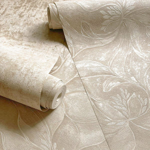 Ortensia Floral Beige Wallpaper by Belgravia Decor GB 33347
