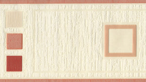 Quaratto Squares Red Border by Arthouse 920304