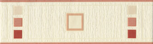 Quaratto Squares Red Border by Arthouse 920304