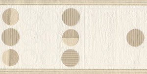Oasis Circles Beige Border by Arthouse 940502