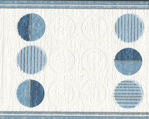 Oasis Circles Blue Border by Arthouse 940503