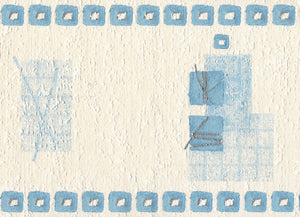 Phoenix Blocks Blue Border by Super Fresco 96098