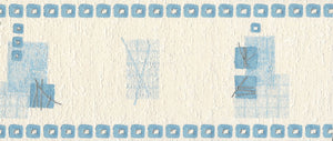Phoenix Blocks Blue Border by Super Fresco 96098