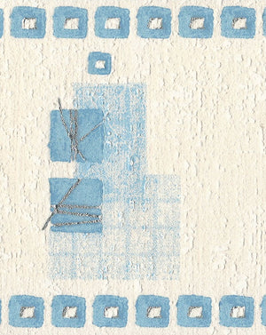 Phoenix Blocks Blue Border by Super Fresco 96098