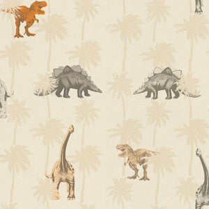 Kids Dinosaurs Neutral Wallpaper by AS Creation 39345-1