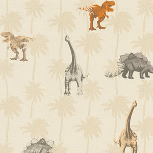 Kids Dinosaurs Neutral Wallpaper by AS Creation 39345-1