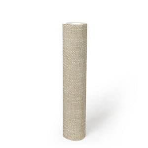 Natural Texture Mocha Hessian Blown Vinyl Wallpaper by AS Creation 9150-78