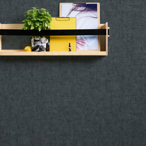 Greenery Plain Anthracite Wallpaper by AS Creation 37334-6