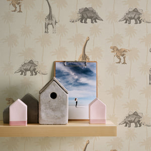 Kids Dinosaurs Neutral Wallpaper by AS Creation 39345-1