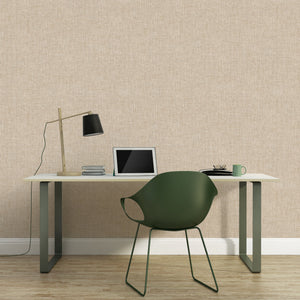 Natural Texture Cream Hessian Blown Vinyl Wallpaper by AS Creation 9150-61
