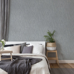 Hygge Stria Texture Mid Grey Wallpaper by AS Creation 38598-1