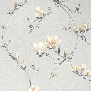 Isla Trail Grey / Ochre Wallpaper by Fine Decor FD44316