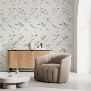 Isla Trail Grey / Ochre Wallpaper by Fine Decor FD44316