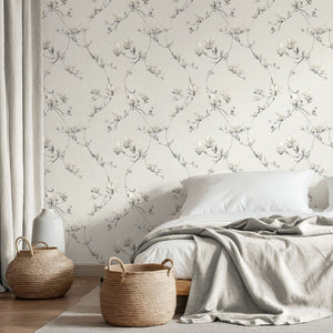 Isla Trail Warm White Wallpaper by Fine Decor FD44317