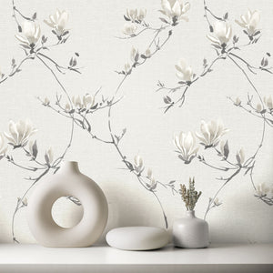 Isla Trail Warm White Wallpaper by Fine Decor FD44317
