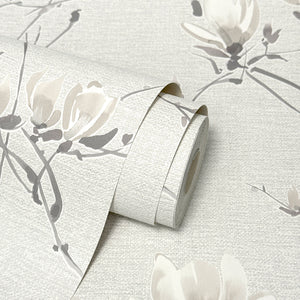 Isla Trail Warm White Wallpaper by Fine Decor FD44317