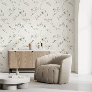 Isla Trail Warm White Wallpaper by Fine Decor FD44317